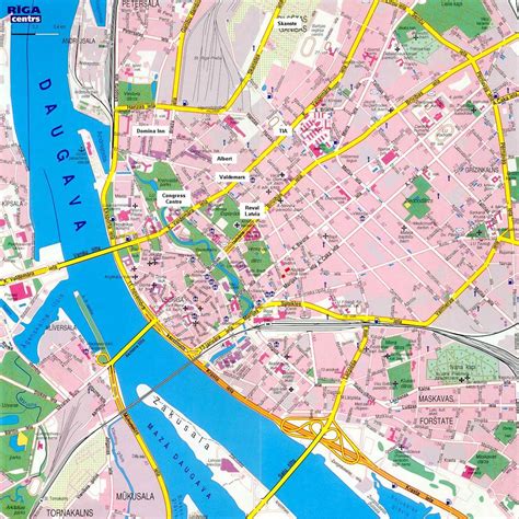 riga tourist map.